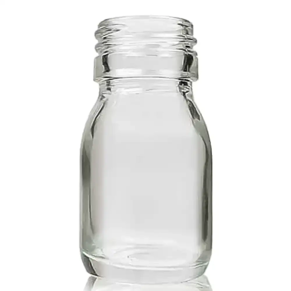 Пляшки для сиропів скляні прозорі для Л-З 30 мл (скляний флакон 30 мл)