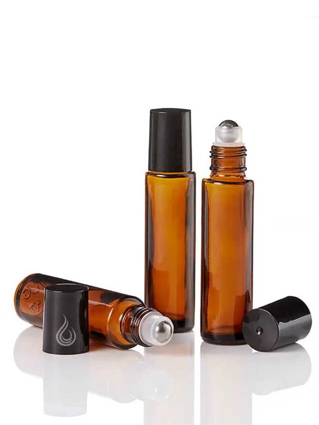 Флаконы роллеры из коричневого стекла