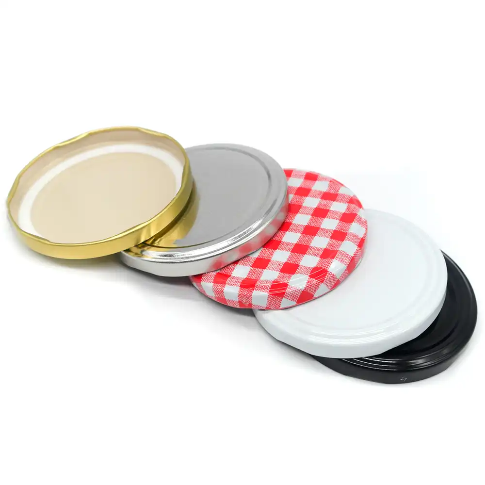 Крышки твист-офф: распространенные диаметры 63 мм, 66 мм, 82 мм.