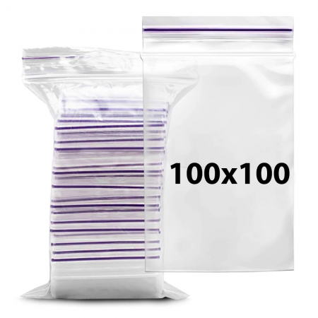 Пакет із замком 100х100 (Zip-Lock) (100 шт. упаковка)