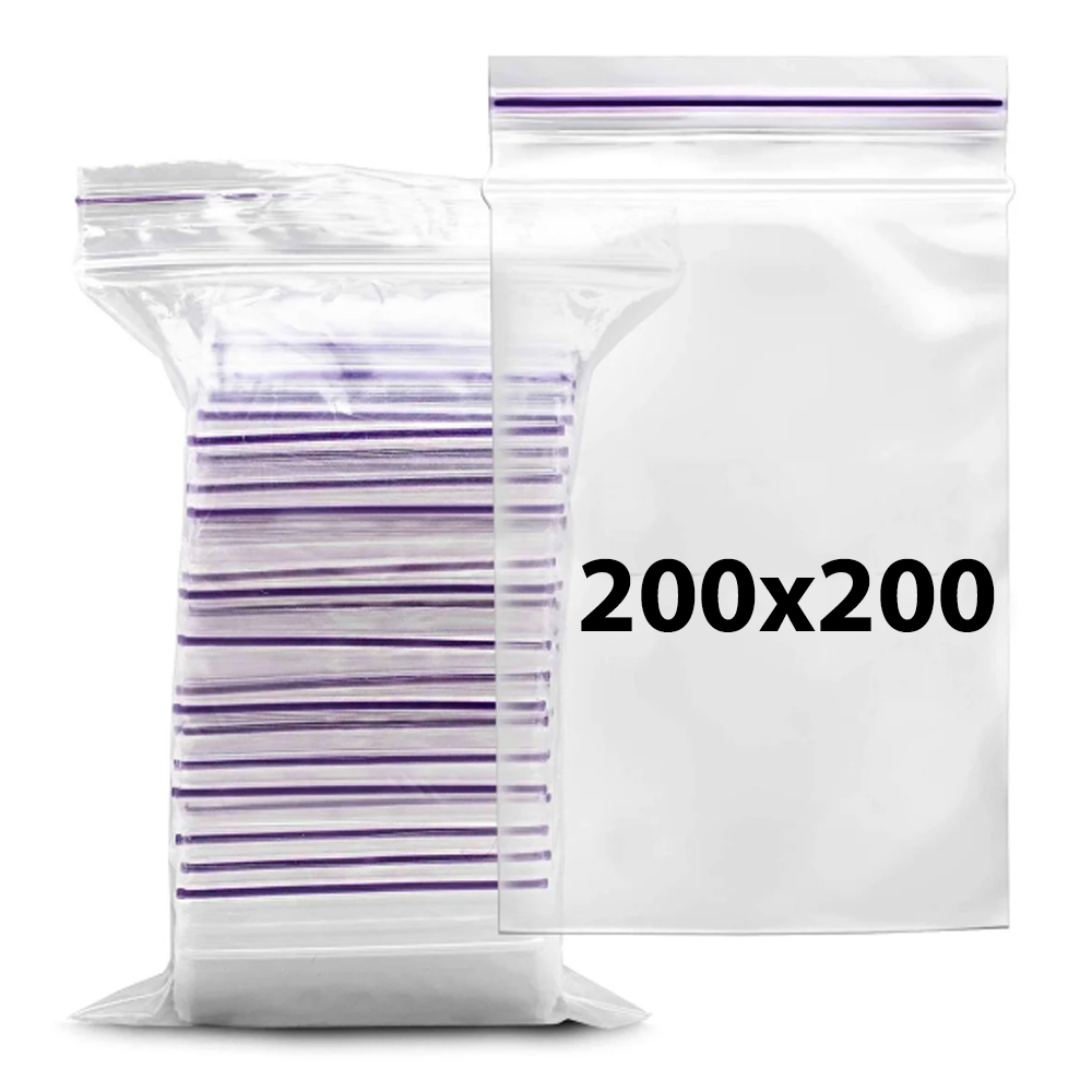Пакет із замком 200х200 (Zip-Lock) (100 шт. упаковка)