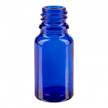 Флакони скляні Синього кольору з гвинтовою горловиною 10 мл, DIN 18, для Л-З ( скляний флакон 10 мл )