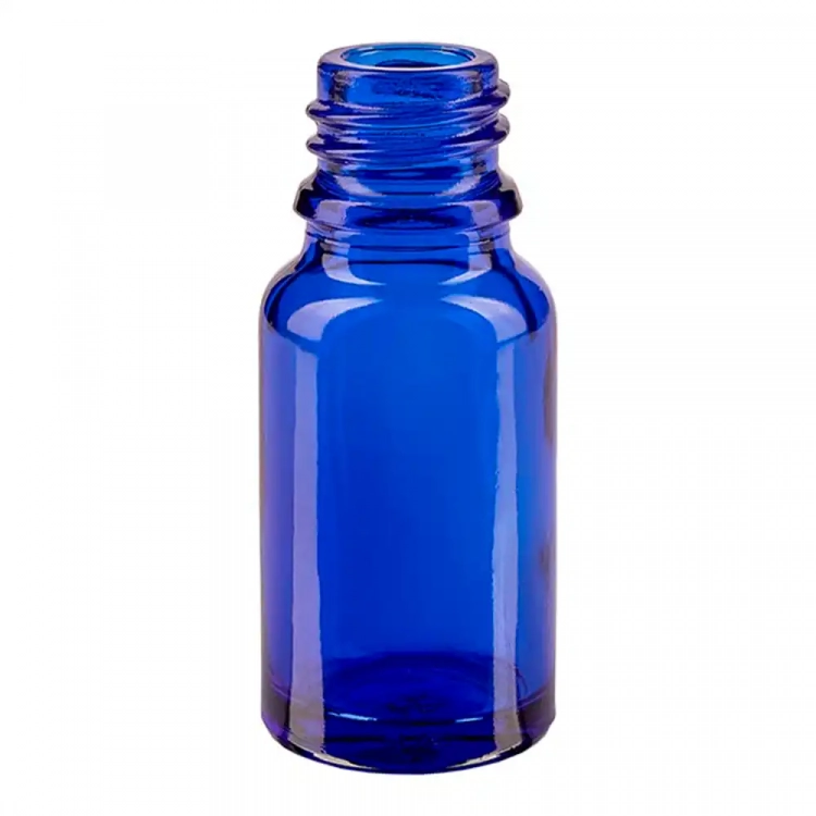 Флакони скляні Синього кольору з гвинтовою горловиною 10 мл, DIN 18, для Л-З ( скляний флакон 10 мл ) фото 1
