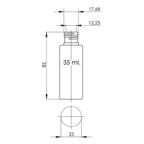 Флакон Ф.35/18-415/арт.01 "Стелла" (прозрачный) фото 4