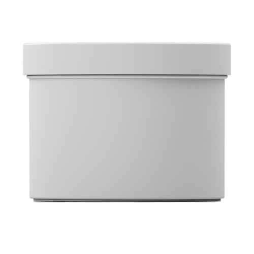 Комплект Банка ТВІСТ для косметичних засобів, біла, ПП, 0,5 з білою кришкою фото 1