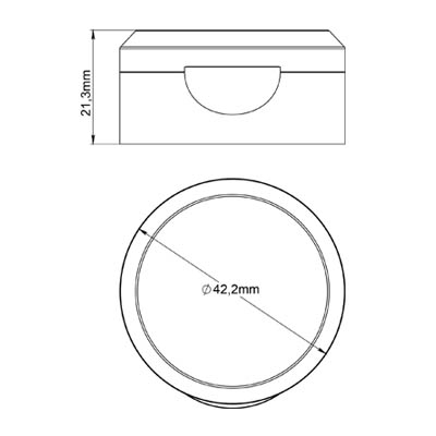 Ковпак відкидний Старт, 38, прозорий фото 3