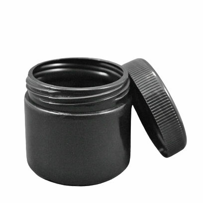 Банка БПР-150 чорна з кришкою (пластикова банка 150 мл)