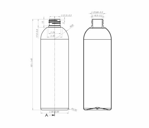 Флакон Ф.350/24-410/арт.02 "Глория" (прозрачный) фото 6
