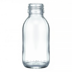 Флакон скляний прозорий (для сиропів), 100 мл ФСМк-100-ІІІ (96 шт. упаковка) фото 1