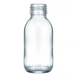 Флакон скляний прозорий (для сиропів), 100 мл ФСМк-100-ІІІ (скляні флакони 100 мл)