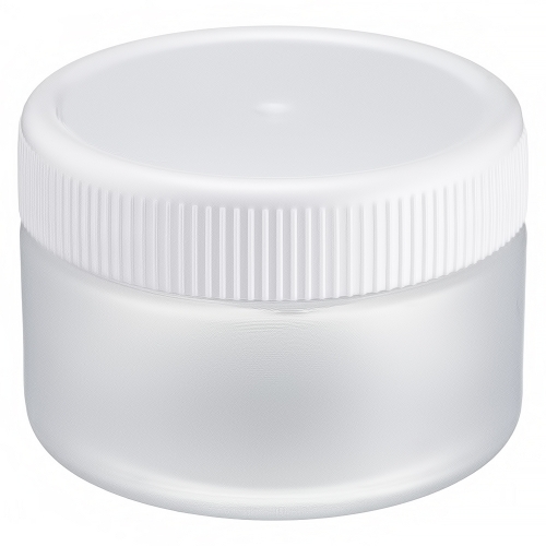 Банка БП-100 з кришкою (напівпрозора банка 100 мл із білою кришкою) фото 1