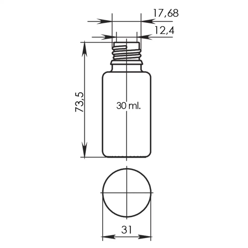 Флакон ФВП-30 (прозорий) фото 2