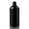 Флакони скляні Чорного кольору з гвинтовою горловиною 100 мл, DIN 18, для Л-П ( скляний флакон 100 мл )
