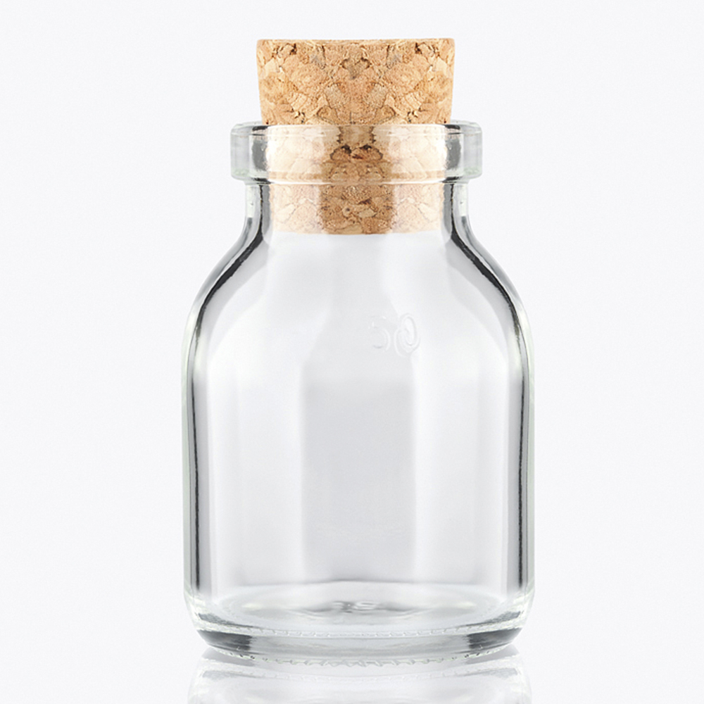 Пляшки скляні для інфузійних препаратів прозорі 50 мл, тип 2
