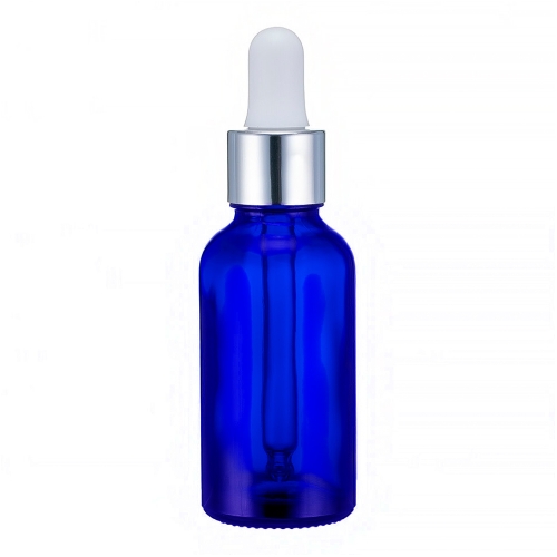 Флаконы стеклянные Синего цвета с винтовой горловиной 30 мл, DIN 18, для Л-С (стеклянный флакон 30 мл) фото 3