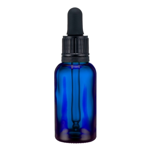 Флаконы стеклянные Синего цвета с винтовой горловиной 30 мл, DIN 18, для Л-С (стеклянный флакон 30 мл) фото 2
