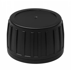 Кришка закупорювально-нагвинчувальна з контролем першого відкриття тип 1.4Д (Б) (конус) 01 чорна