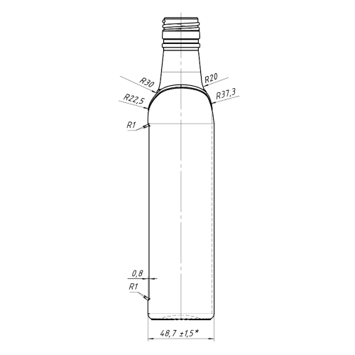 Пляшка фляга-NEW-2-В-28-2Г-500 (б) фото 4