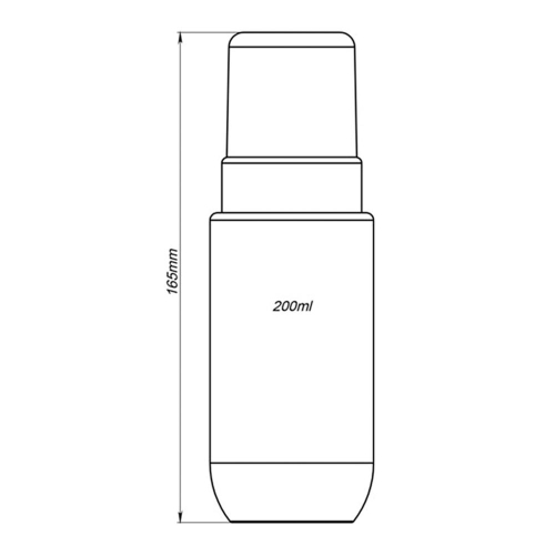 Пляшка BMP 004-200 біла 43/400 (ПІНКА) фото 3