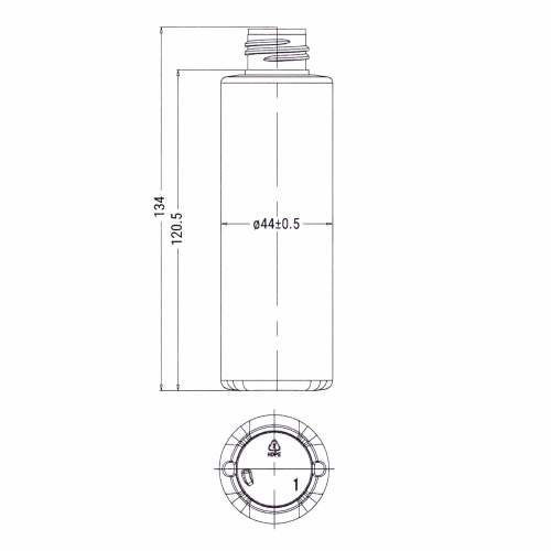 Флакон полиэтиленовый, белый 150 мл, 508С (пластиковые флаконы 150 мл) фото 10