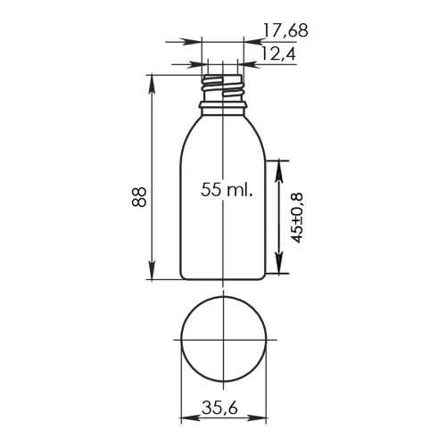 Флакон ФВП-55 (бiлий) фото 2