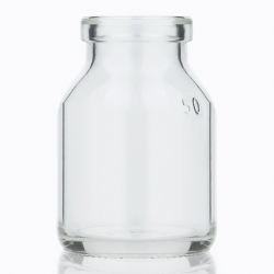 Флакон скляний інфузійний прозорого кольору, 50 мл (Бром) (10 шт.) фото 1