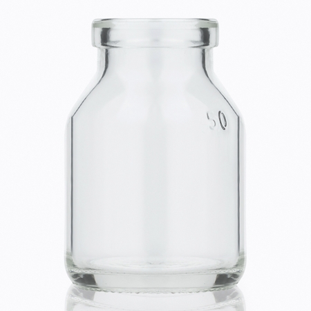 Флакон скляний інфузійний прозорого кольору, 50 мл (Бром) (10 шт.) фото 1