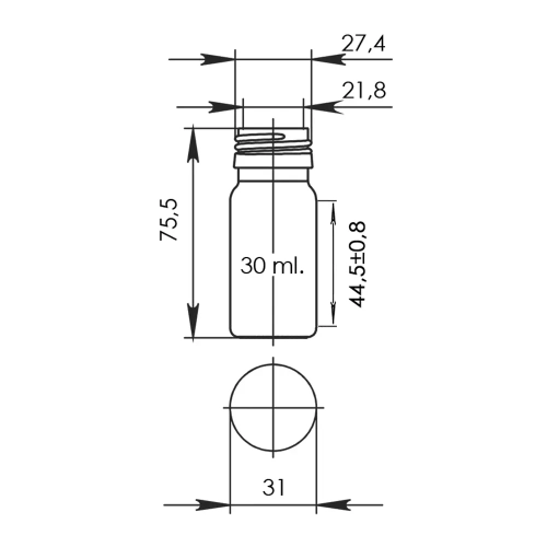 Банка БВП-30 (бiлий) фото 2