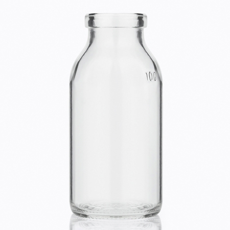 Пляшки скляні для інфузійних препаратів прозорі 100 мл, тип 2 фото 1