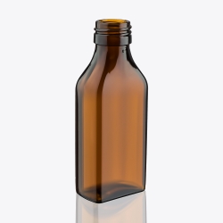 Пляшка для сиропів прямокутна DIN28, 100 мл фото 1