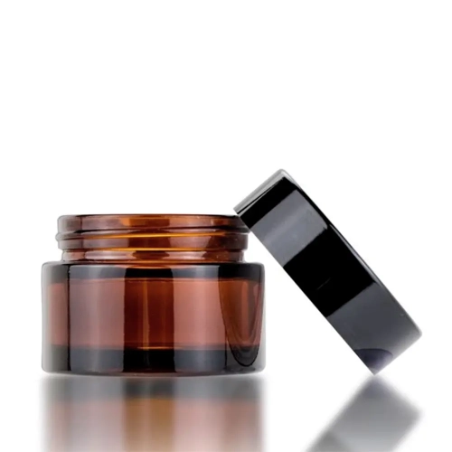 Банка скляна брунатного кольору 15 мл фото 1