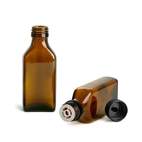 Пляшка для сиропів прямокутна DIN28, 200 мл (скляні флакони 200 мл) фото 6