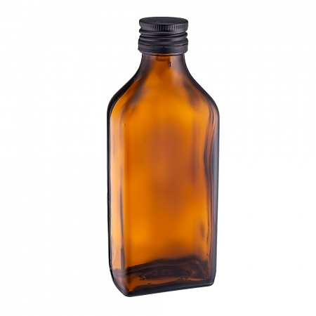 Пляшка для сиропів прямокутна DIN28, 200 мл (скляні флакони 200 мл) фото 2