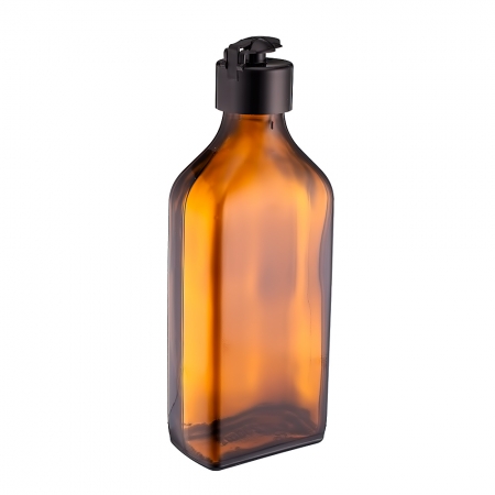 Пляшка для сиропів прямокутна DIN28, 200 мл (скляні флакони 200 мл) фото 5