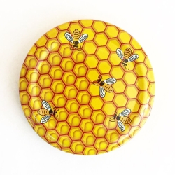 Кришка мет. гвинтова тип ТО 66 колір Бджілка соти RTS PST