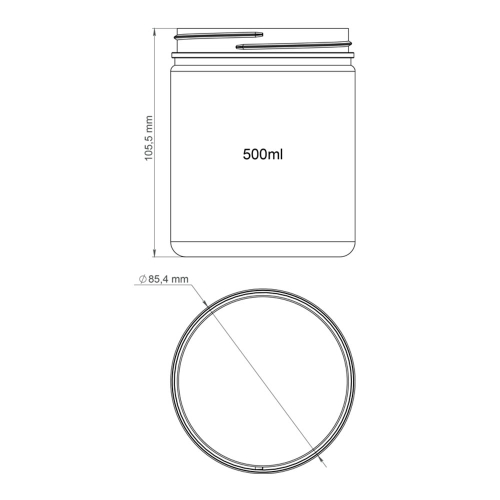 Банка ПЕТФ BJF 82-500 П (банки ПЕТ 500 мл) фото 4