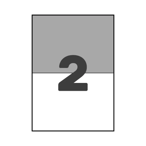 Етикетки з клейким шаром 2 шт. 210х148 мм (А4)