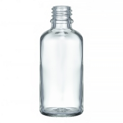  Флакон стеклянный с винтовой горловиной прозрачный DIN18, 50 мл (88 шт. упаковка) фото 1