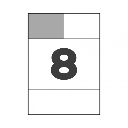 Етикетки з клейким шаром 8 шт. 105х74,5 мм (А4)