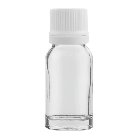 Флакони скляні прозорі з гвинтовою горловиною 10 мл, DIN18, для Л-З (скляні флакони 10 мл)