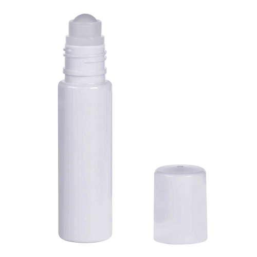Флакон U-2 пластиковий з кришкою (білий з білою кришкою) (флакон-ролер 13 мл) фото 1