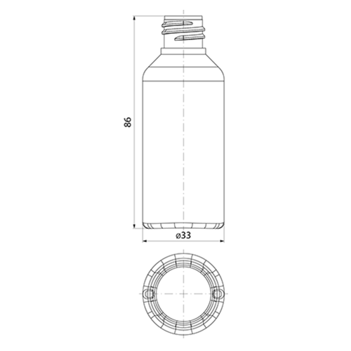 Флакон ПЕ, модель 508Е, 50 мл, Білий фото 5