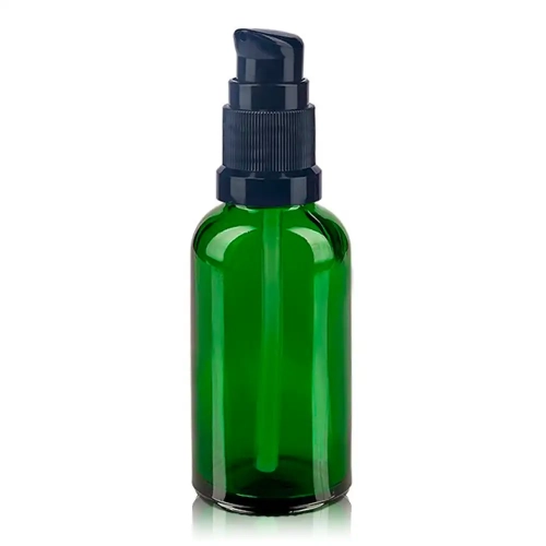 Флаконы стеклянные Зеленого цвета с винтовой горловиной 30 мл, DIN 18 для Л-П (стекольный флакон 30 мл) фото 2