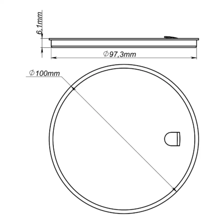 Вкладиш до банки ТВІСТ для косметичних засобів, прозорий, ПП