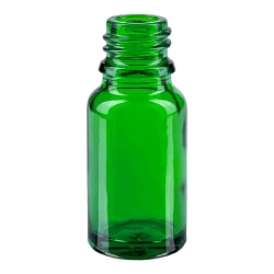 Флакон скляний із гвинтовою горловиною Зеленого кольору DIN18, 10 мл ФК-10Кс ( скляний флакон 10 мл )