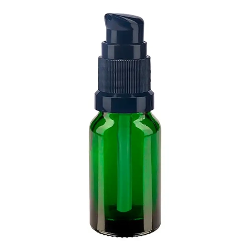 Флакон стеклянный с винтовой горловиной Зеленого цвета DIN18, 10 мл ФК-10Кс (стекольный флакон 10 мл) фото 3