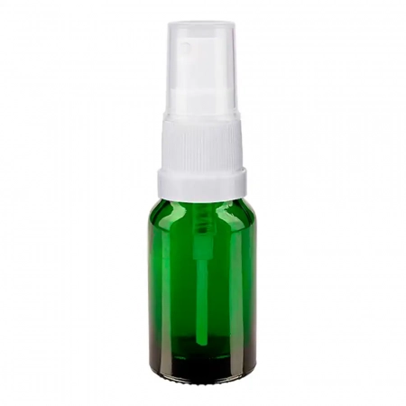 Флакон скляний із гвинтовою горловиною Зеленого кольору DIN18, 10 мл ФК-10Кс ( скляний флакон 10 мл )