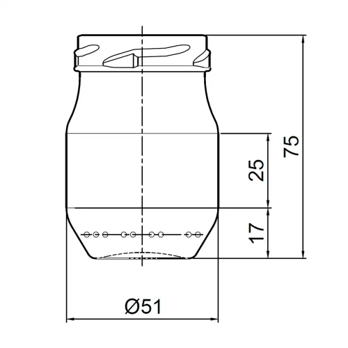 Банка 3.104-III-C48-93 ( банка скляна 93 мл ) фото 2