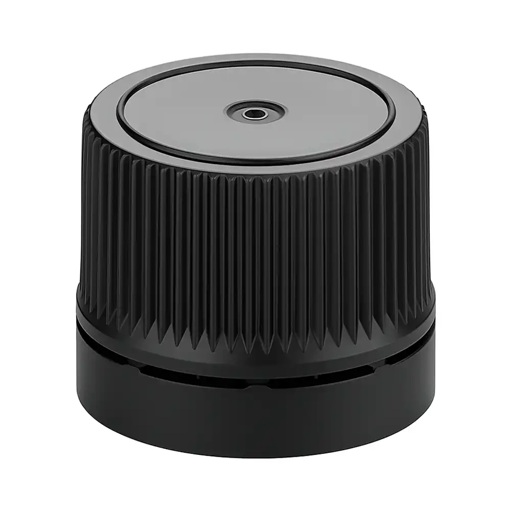 Кришка закупорювально-гвинтова з контролем першого відкриття тип 1.4к чорна