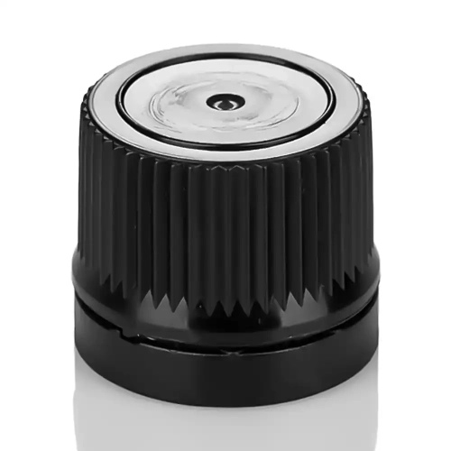 Кришка закупорювально-гвинтова з контролем першого відкриття тип 1.4к чорна фото 2